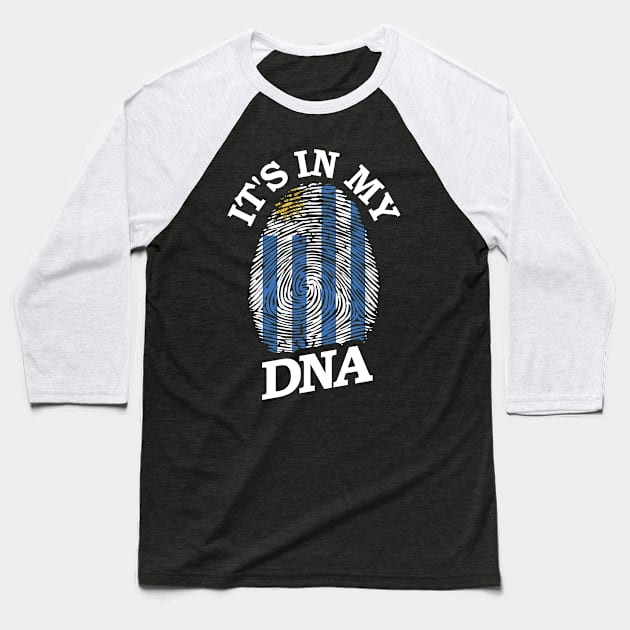 It's in My Dna Uruguay Baseball T-Shirt by BramCrye